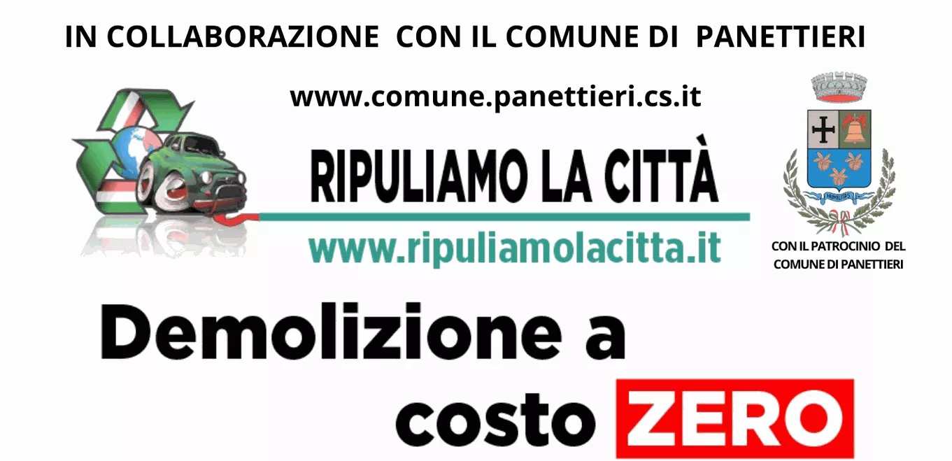  Al via il progetto: Ripuliamo la città, per la demolizione delle auto abbandonate.